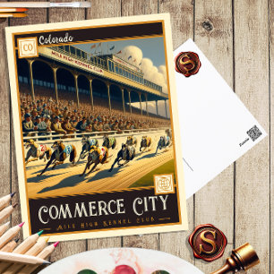 Commerce City, Colorado   Vintage Postkarte