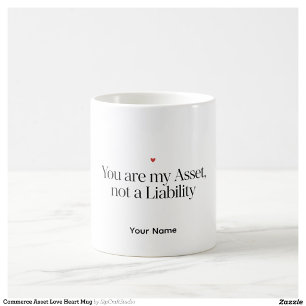 Commerce-Geschenk Asset Heart Personalisierter Bec Kaffeetasse