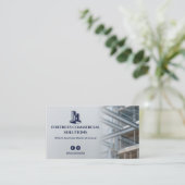 Commercial Building Contractors | Iron Gray Visitenkarte (Stehend Vorderseite)