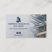 Commercial Building Contractors | Iron Gray Visitenkarte (Vorderseite)