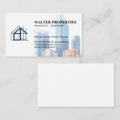 Commercial Buildings | Construction | Architecture Visitenkarte (Vorne/Hinten)