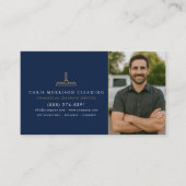 Commercial Janitorial Cleaning Photo Visitenkarte (Vorderseite)