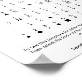 Commercial PX Font Character Sheet for Zazzle Poster (Ecke)