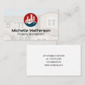 Commercial Real Estate Logo | Property Management Visitenkarte (Vorne/Hinten)