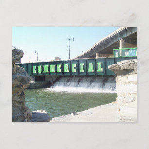 Commercial Slip Falls Postkarte