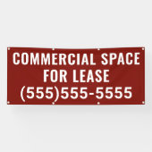 Commercial Space for Lease Banner (Horizontal)
