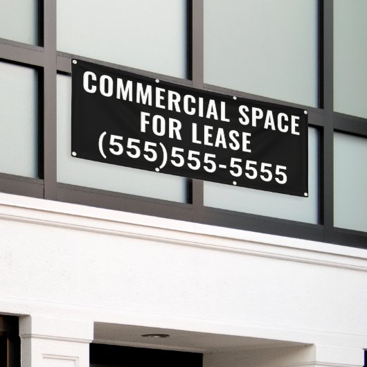Commercial Space for Lease Banner (Äußeres Gebäude)