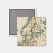 Commerciale Industrial Map of Europe Magnet (Vorderseite/Rückseite)
