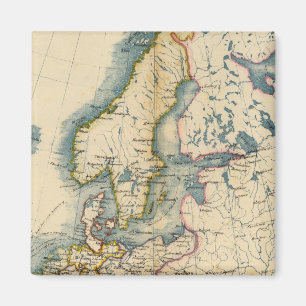 Commerciale Industrial Map of Europe Magnet