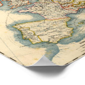 Commerciale Industrial Map of Europe Poster (Ecke)