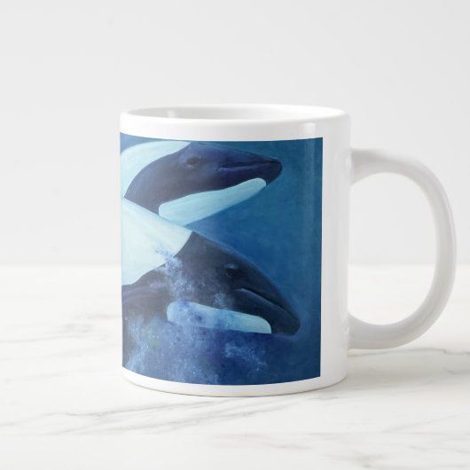 Commersons Dolphins Jumbo-Tasse (Rechts)