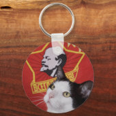 Commie Cat Key Chain Schlüsselanhänger (Vorderseite)