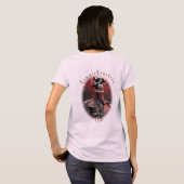Commie Crushers - Skeleton002 - Rosa T-Shirt (Schwarz voll)