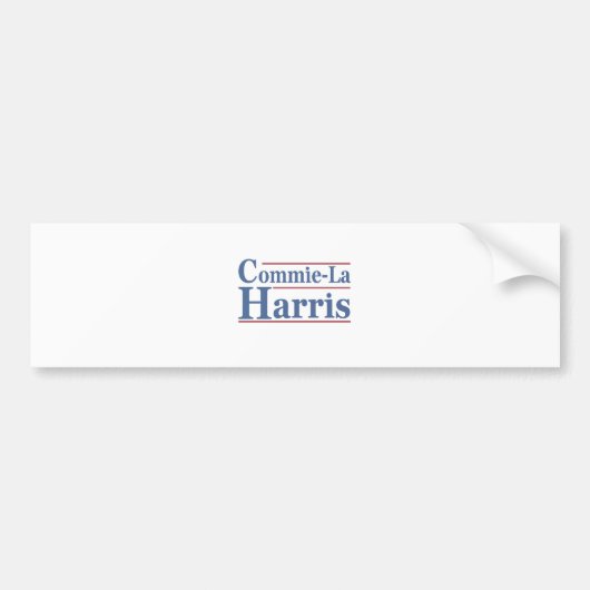 Commie-La Harris 2024 Funny Anti Kamala Harris Autoaufkleber (Vorne)