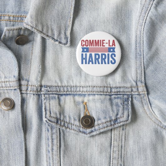 Commie-La Harris 2024 Funny Anti Kamala Harris Button (Beispiel)