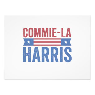 Commie-La Harris 2024 Funny Anti Kamala Harris Fotodruck