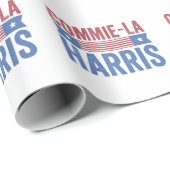 Commie-La Harris 2024 Funny Anti Kamala Harris Geschenkpapier (Rolleneckpunkt)