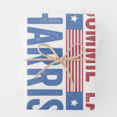 Commie-La Harris 2024 Funny Anti Kamala Harris Geschenkpapier Set (Beispiel)