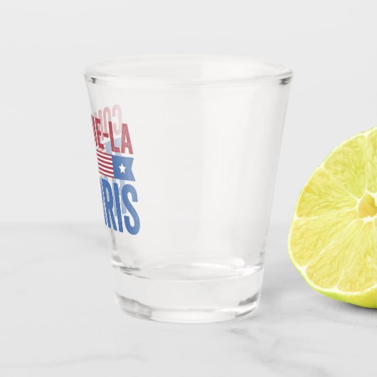 Commie-La Harris 2024 Funny Anti Kamala Harris Schnapsglas (Rechts)