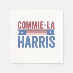Commie-La Harris 2024 Funny Anti Kamala Harris Serviette