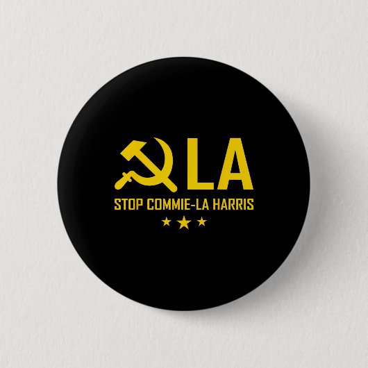 Commie-la Kamala Harris Tim Wheimer Coach 2024 La Button (Vorderseite)