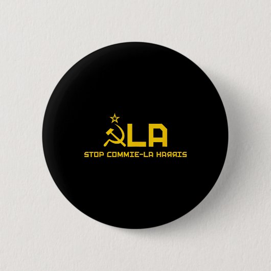 Commie-la Kamala Harris Tim Wheimer Coach 2024 La Button (Vorderseite)