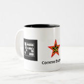 Commie: Revolution, Commiestern, Commie: revoluti… Zweifarbige Tasse (Vorderseite Links)