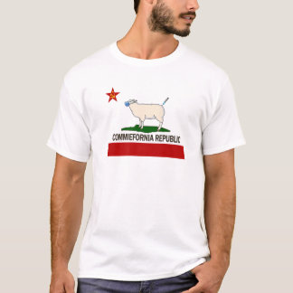Commiefornia Republik Kalifornien Staatsflagge Fla T-Shirt