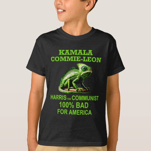 Commieleon Kommunistische Harris Comrade Kamala Co T-Shirt (Vorderseite)