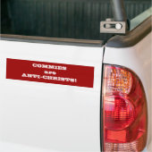 Commies sind Antichristen Autoaufkleber (Auf Lkw)