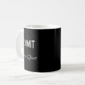 Commit Dont Quit Motivierend Novelty Kaffeetasse (Vorderseite Links)