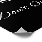 Commit Dont Quit Motivierend Novelty Poster (Ecke)