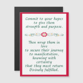 Commit Hope Liebe Inspiration Card Magneteinladung (Vorne/Hinten)