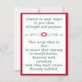 Commit Hope Liebe Inspiration Card Magneteinladung (Vorderseite)