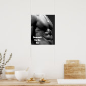 Commit to be Fit Gym Wall & Fitness Poster - Abs. (Küche)