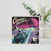 Commit To The Process Feiertagskarte (Stehend Vorderseite)