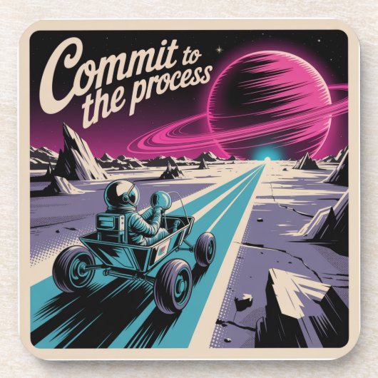 Commit To The Process Getränkeuntersetzer (Vorderseite)