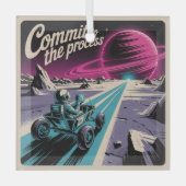 Commit To The Process Ornament Aus Glas (Vorderseite)