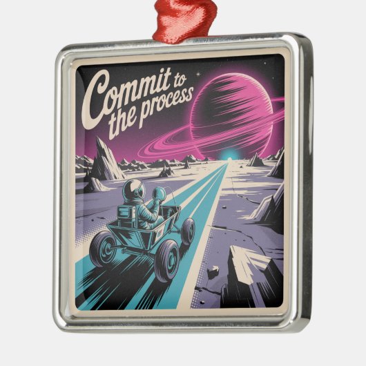 Commit To The Process Ornament Aus Metall (Links)