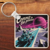 Commit To The Process Schlüsselanhänger (Vorderseite)