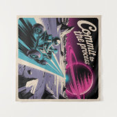 Commit To The Process Wandteppich (Vorderseite (Horizontal))