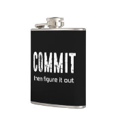 Commit und dann Abbildung It Out Flachmann (Links)