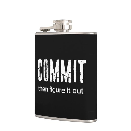 Commit und dann Abbildung It Out Flachmann (Links)