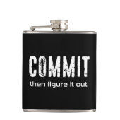 Commit und dann Abbildung It Out Flachmann (Vorderseite)