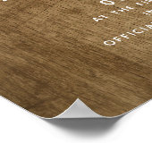 Commitment Boho FairyLights Hochzeitszertifikat Poster (Ecke)