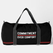 Commitment Over Comfort Gym Duffel Bag Duffle Bag (Vorderseite)