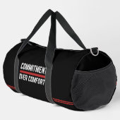 Commitment Over Comfort Gym Duffel Bag Duffle Bag (Rechte Ecke)