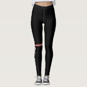 Commitment Over Comfort Gym Motivation Leggings (Vorderseite)