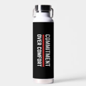 Commitment Over Comfort Thor Gym Water Bottle Trinkflasche (Vorne)