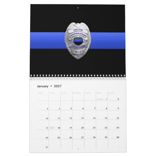 Commo 911 Dispatch Thin Blue Line-Kalender Kalender (Jan 2027)